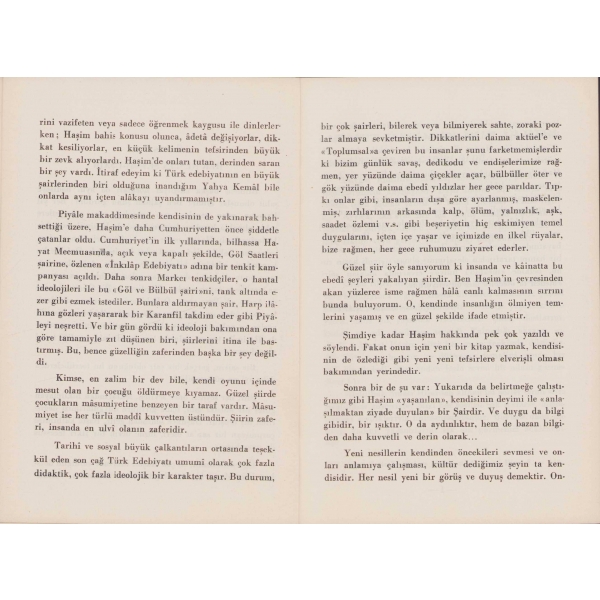 Ahmet Haşim'in Ruh Ülkesi, Nazan Güntürkün'den ithaflı ve imzalı, Divan Kitabevi - İzmir 1965, 98 sayfa, 17x12 cm