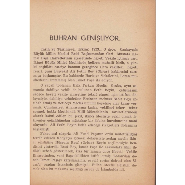 Meşrutiyetten Demokrat Partiye Kadar Siyasi Cinayetler: Halit Paşa Ali Çetinkaya Vuruşması, Cemal Kutay, Tarih Kütüphanesi 2, 1955, 109 sayfa, 12x16 cm