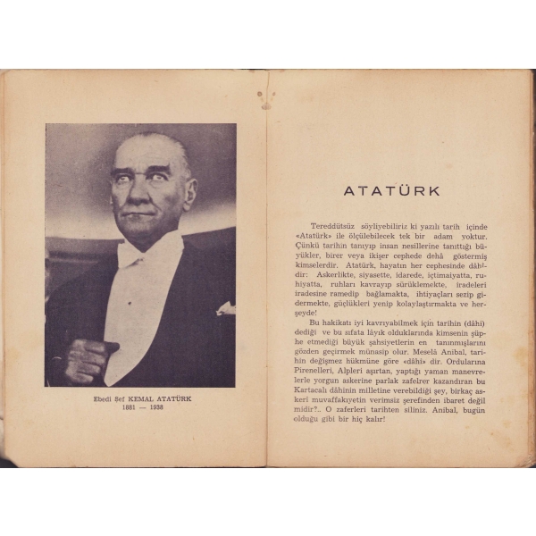 Atatürk Kütüphanesi XV. Atatürk, M. Turhan Tan, Kanaat Kitabevi, 186 sayfa, 13x19 cm