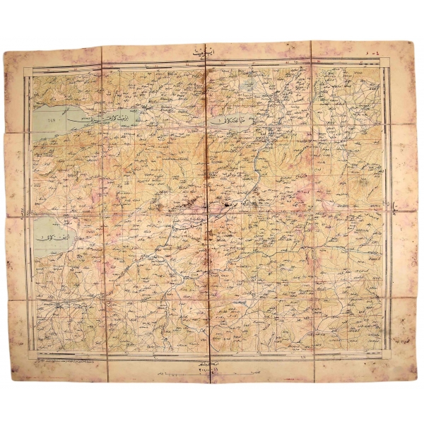 Osmanlıca İzmit Haritası, 60x48 cm