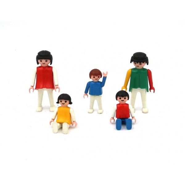 Playmobil, 1974 ve 1981 yılları üretim 5 adet oyuncak, 5-7 cm