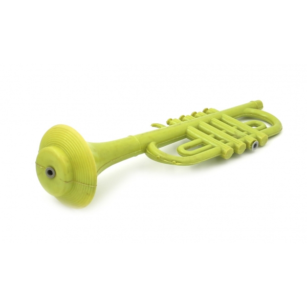 Şişme plastik oyuncak trompet, 10x34 cm