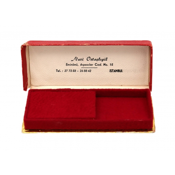 Nuri Ortaçlıgil - Eminönü yazılı boş mücevher kutusu, 14x5x2