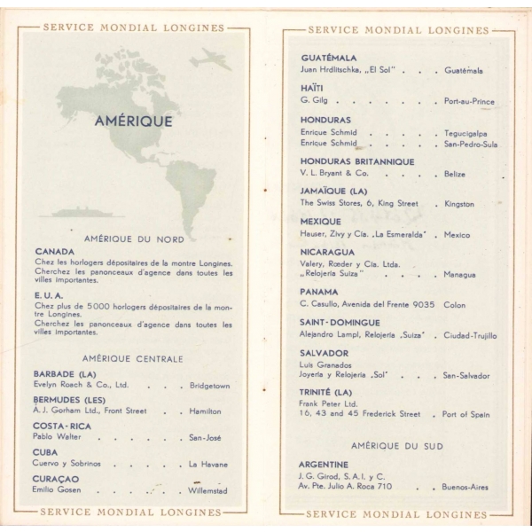 Longines Saat evrensel garanti belgesi, Fransızca, 16 sayfa, 1951 tarihli, 14x7 cm