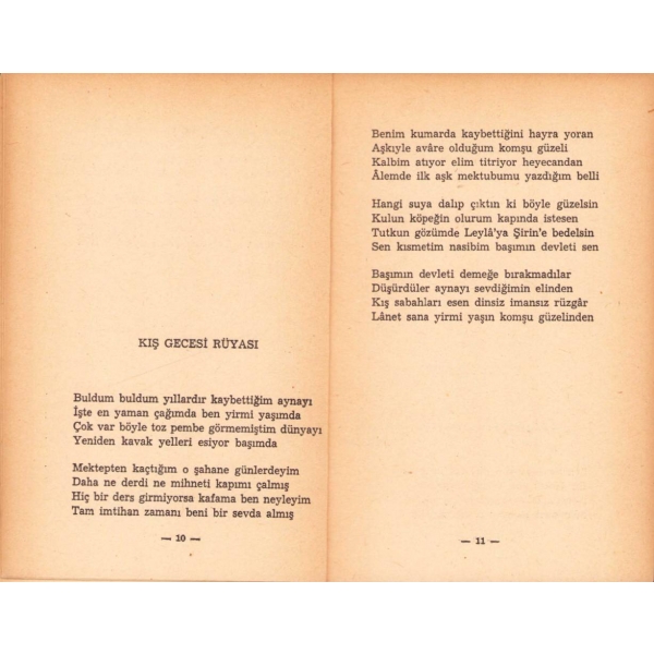 Düşten Güzel -Şiir-, Cahit Sıtkı Tarancı, Varlık Yayınları, İkinci Basılış, sırtı haliyle, 1956, 59 sayfa, 12x17 cm