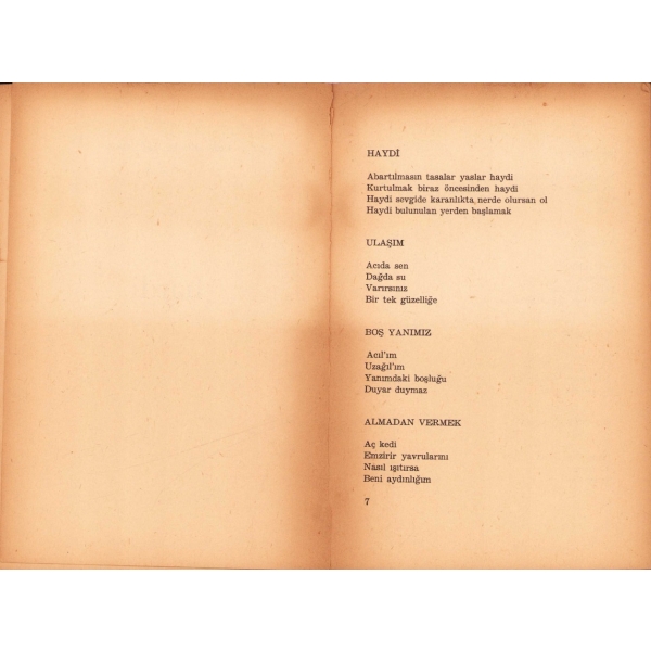Haydi -Şiirler-, Fazıl Hüsnü Dağlarca'dan imzalı ve ithaflı, İlk Baskı, 1968, 13x20 cm