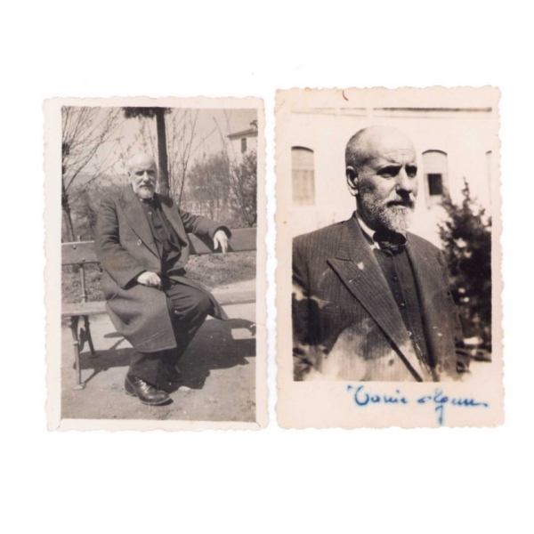 Hattat Mehmed Tahir Efendi'nin Torunu, Edebiyatçı Yazar ve Şair Tahir Olgun [Tahirü'l-Mevlevi], iki adet, 1939 tarihli, her biri 6x9 cm