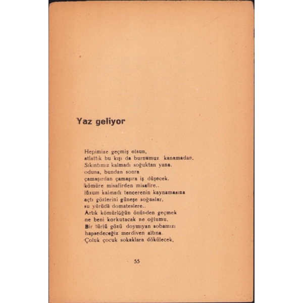 Rıfat Ilgaz'ın İlk Şiir Kitabı: Yarenlik, İkinci Baskı, Kitap hakkında yazılmış tenkitlerle, 1946, 64 sayfa, 14x21 cm