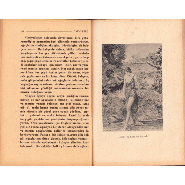 Dafnis İle Kloe, Longüs, Çeviren: Ragıb Rıfkı, Hilmi Kitabevi - İstanbul 1948, 147 sayfa, 12x18 cm, sayfaları açılmamış