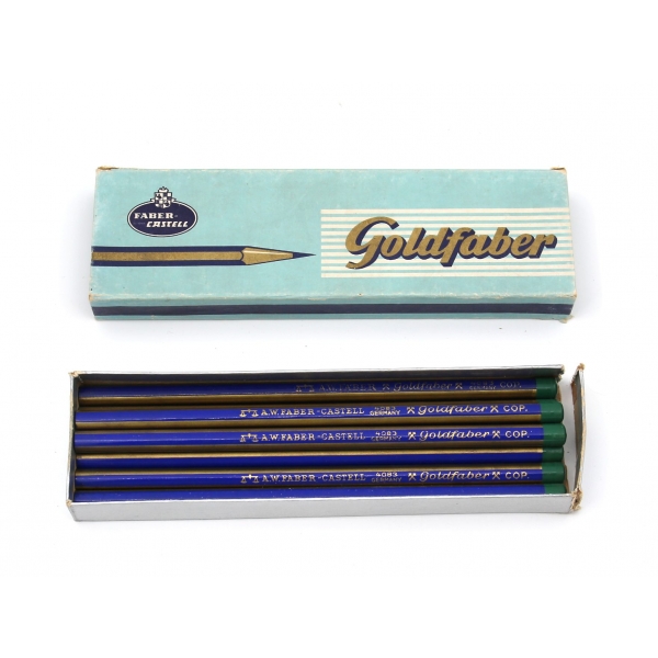 Faber-Castell Goldfaber kurşun kalem seti, 18x5x2 cm, kutunun bir kenarı haliyle