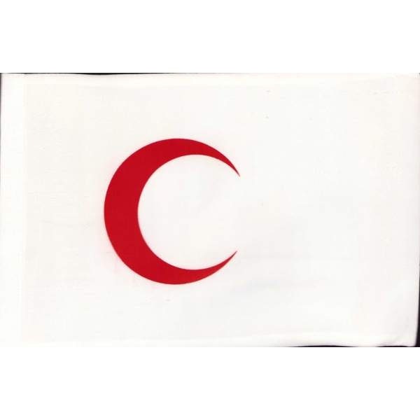 Mini Kızılay bayrağı, 23x16 cm