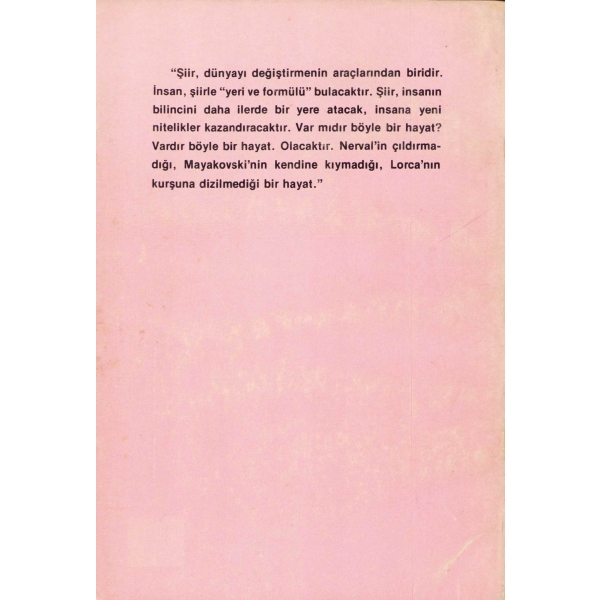 Şapkam Dolu Çiçekle, Cemal Süreya, İkinci Basım, 1985, Çizgi Yayıncılık, 214 sayfa, 13x19 cm