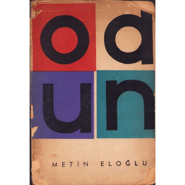 Odun, Metin Eloğlu, 1959, kapağı haliyle, 16x23 cm