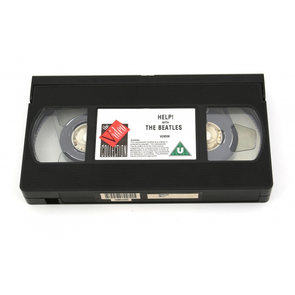 Avrupa Baskı The Beatles - Help! VHS kaseti, Özel 30. yıl dönümü sürümü, 12x20 cm