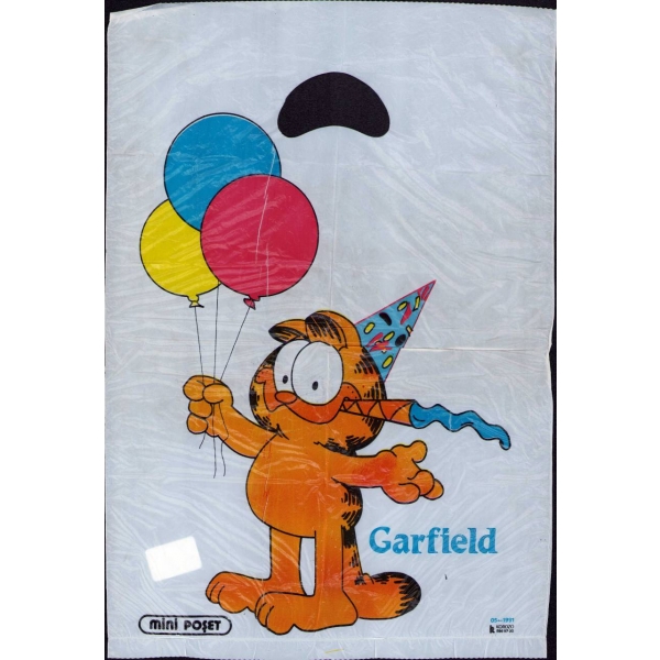 Garfield görselli mini poşet, 22x32 cm