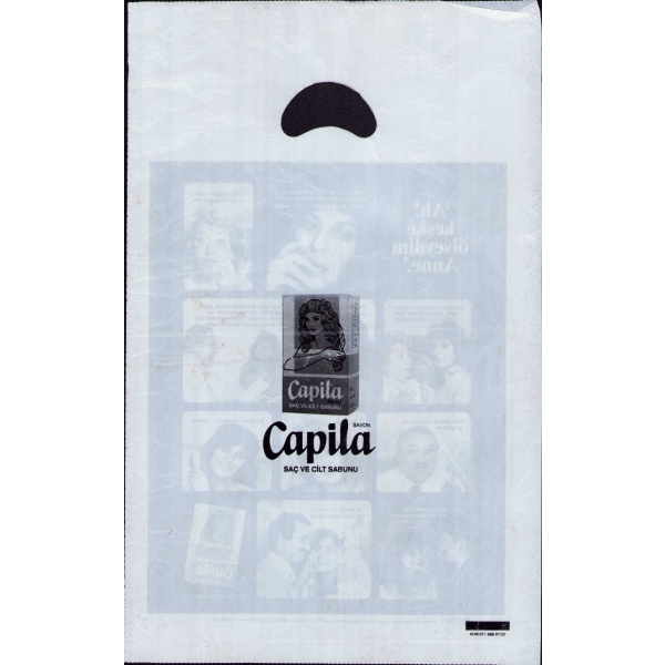 Capila - Saç ve Cilt Sabunu reklamlı mini poşet, 24x38 cm