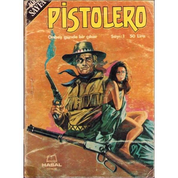 Pistolero, Sayı: 1, Hasal Yayınları, 95 sayfa, 12x16 cm