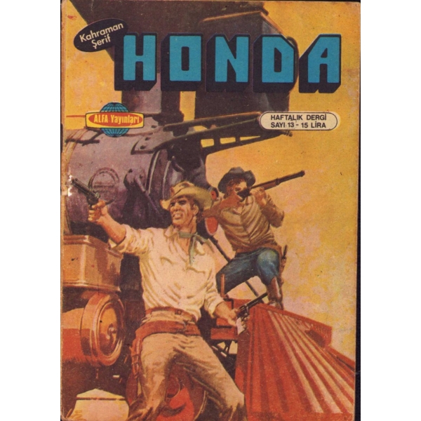 Kahraman Şerif Honda, Sayı 13, Alfa Yayınları, 31 sayfa, 13x19 cm