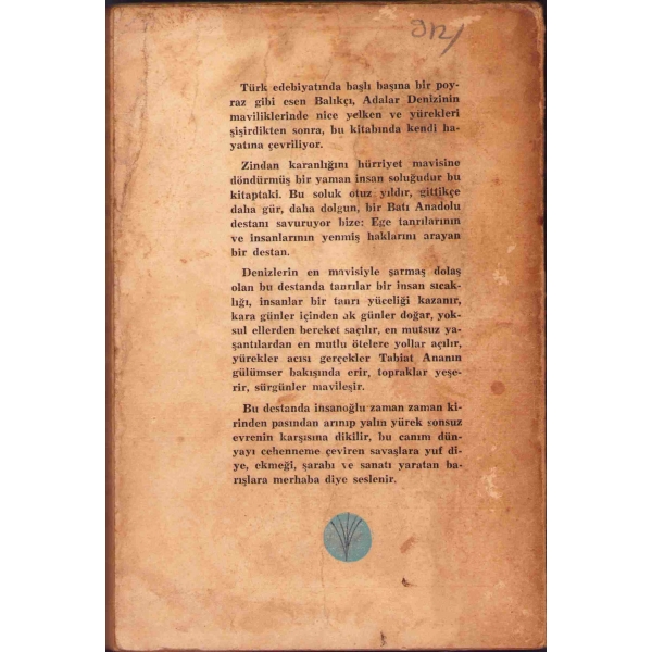 Sürgün -Roman-, Halikarnas Balıkçısı Cevat Şakir Kabaağaçlı, İlk Baskı, Remzi Kitabevi, 1961, 192 sayfa