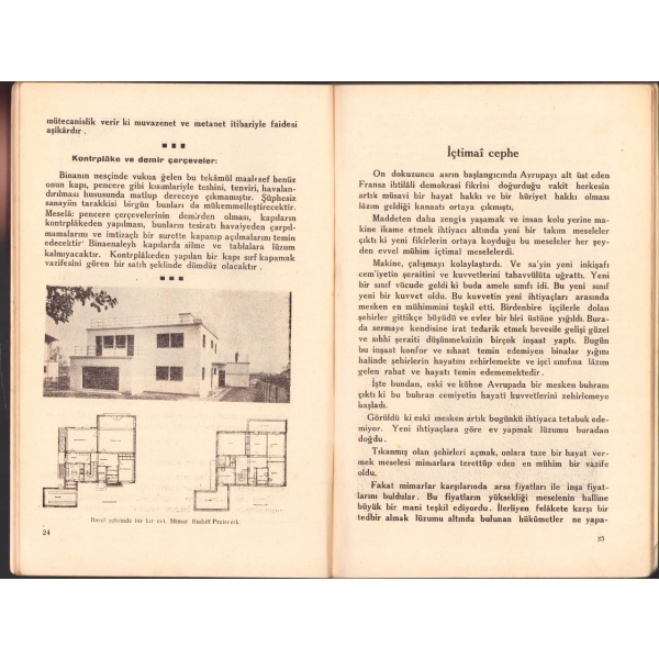 Yeni Mimari, Celal Esat |Arseven], Agah-Sabri Kitaphanesi, İlk Baskı, 1931, 64 sayfa, 16x24 cm
