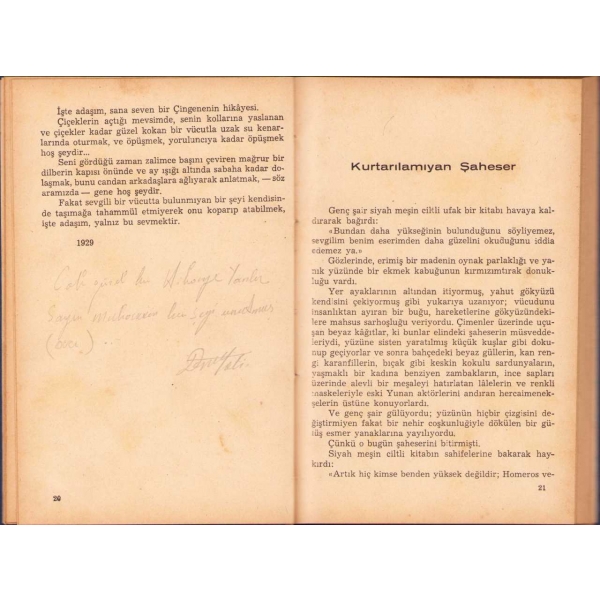 Değirmen -Hikayeler-, Sabahattin Ali, Akba Kitabevi, 1943, 172 sayfa, 12x19 cm