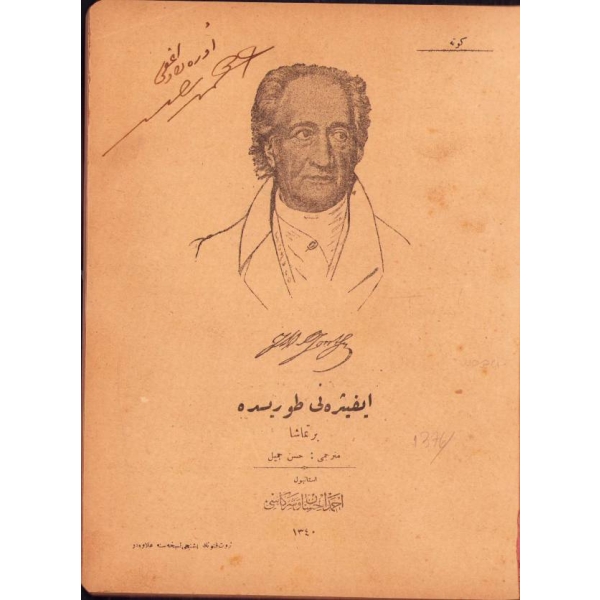 Osmanlıca Goethe Tercümesi: İfijeni Toris'de -Bir Temaşa-