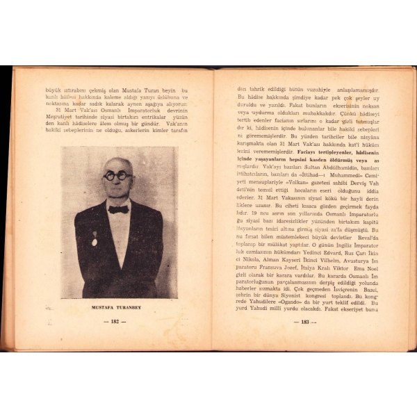 Bütün Çıplaklığıyle 31 Mart Faciası, Cevat Rıfat Atilhan, Aykurt Neşriyatı: 13, 1959, 232 sayfa, arka kapakta ve son birkaç sayfada yırtık mevcut, haliyle