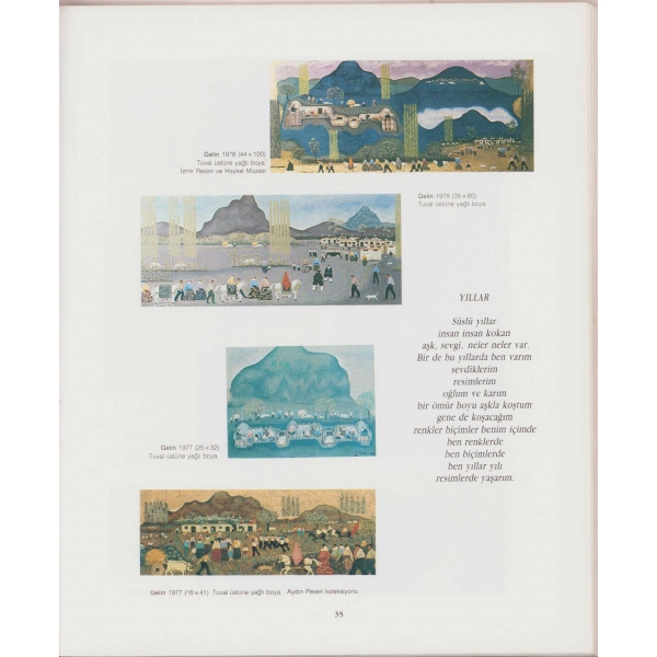 Mehmet Pesen, Ressam Mehmet Pesen'den Besteci Melih Kibar'a İthaflı ve İmzalı, 1988, 112 sayfa, 25x30 cm