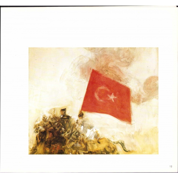 Avni Arbaş 1995 - ''Kuvayi Milliye Atları'', Ressam Avni Arbaş'tan İthaflı ve İmzalı, Artisan - Nişantaşı, İstanbul, 13 sayfa, 29x26 cm