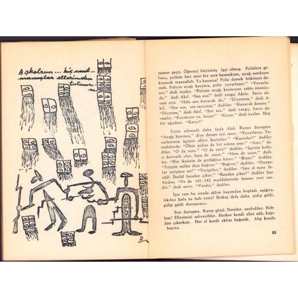 İbrahim Balaban'dan Sevgi Sanlı'ya İthaflı ve İmzalı ''İz (Anı - Düş = İz), İmece Yayınları, Ankara 1965