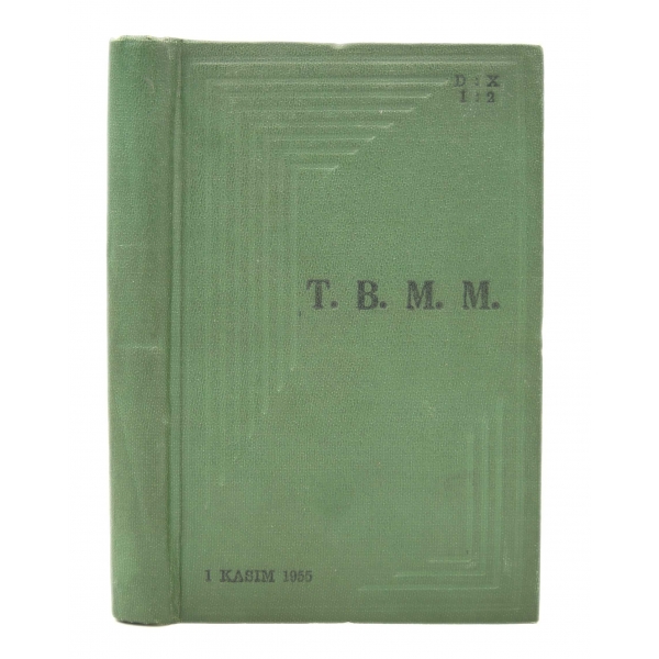 T.B.M.M. Albüm - Devre X - İçtima 2, 1 Kasım 1955, T.B.M.M. Matbaası - Ankara, 141 sayfa, 11x16 cm