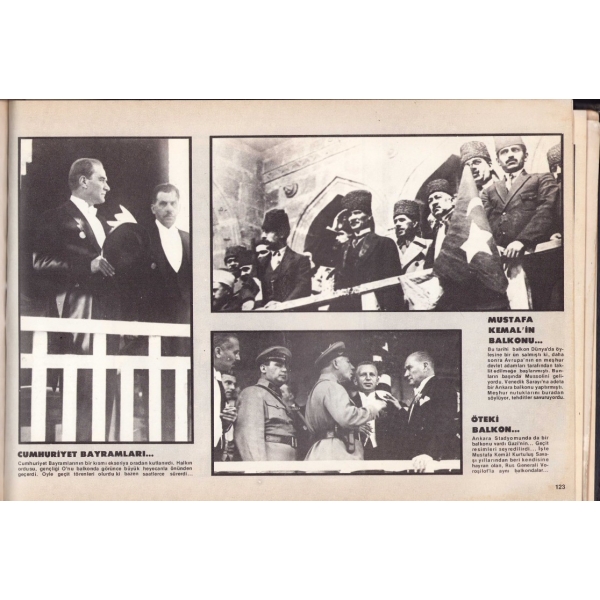 Atatürk Albümü, Hürriyet gazetesi, 175 s., 24x33 cm, sırttan ayrık ve yıpranmış haliyle