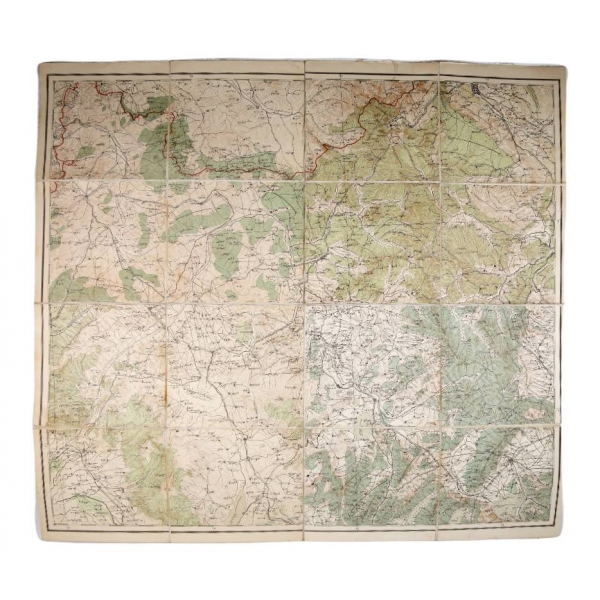 Osmanlıca Yunanistan bez haritası, 66x72 cm