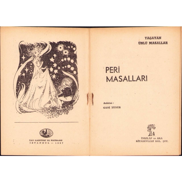 Peri Masalları, Anlatan: Gani Yener, İnkılap ve Aka Kitabevleri, İstanbul - 1967