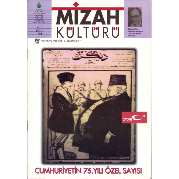 İki adet Mizah Kültürü dergisi, Yıl: 1 - Sayı: 7 (1998) ile Yıl: 2 - Sayı: 18 (2000)