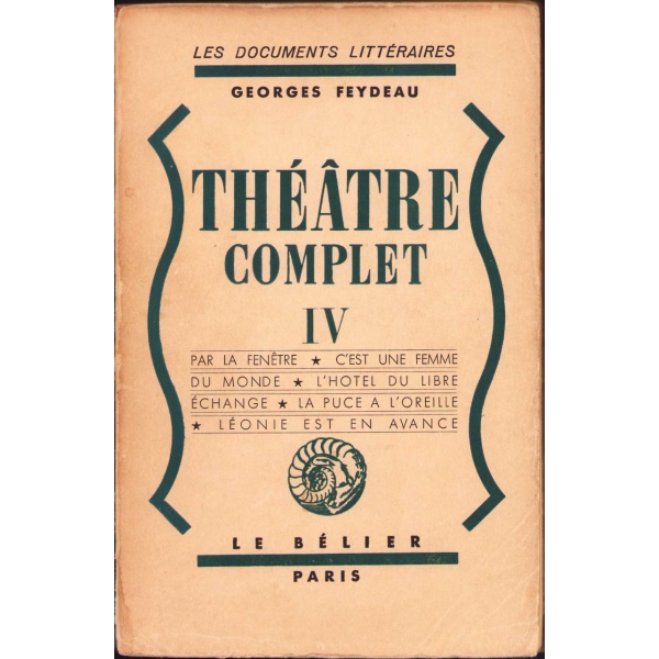 Haldun Dormen'in Kütüphanesinden Theatre Complet [1, 2, 4, 6, 7, 8, 9. cilt], Georges Feydeau, Paris 1948-56, 17x25 cm, yıpranmış haliyle