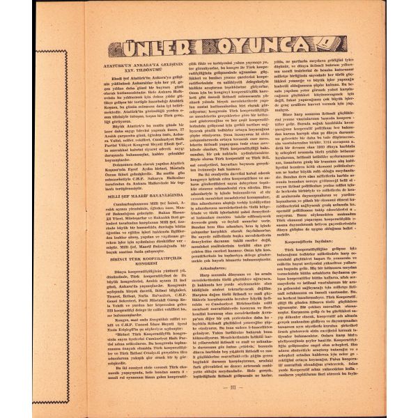 Ülkü Milli Kültür Dergisi 79. sayı, 1 Ocak 1945, 24x33 cm