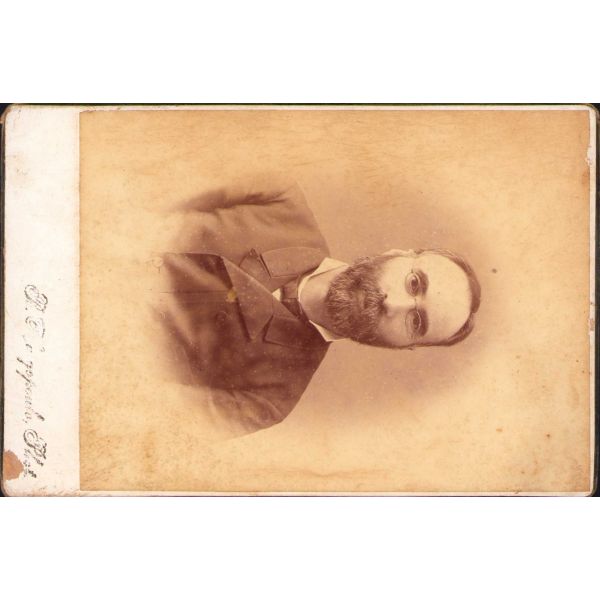 Şahıs kabin fotoğrafı, B. Kargopoulo-Constantinople, 11x16 cm