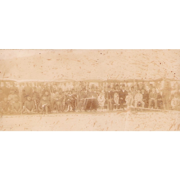 Osmanlı Paşaları Merâsim Hâtıra Fotoğrafı, sağ alt köşesi haliyle, 27x22 cm