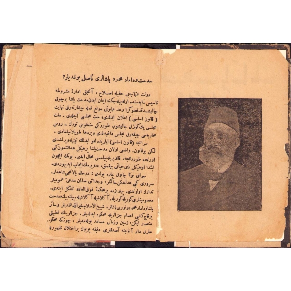 Osmanlıca Midhat Paşa'nın Kâtilleri, Rifat Süreyya, İstanbul 1324, 12 s., 12x17 cm, sayfaları yıpranmış haliyle, ÖZEGE No: 13490