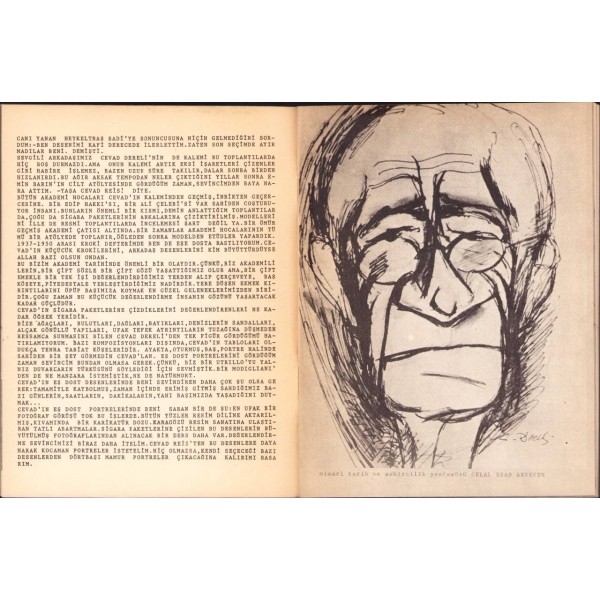 Müstakil Ressamlar Grubu'ndan Cevat Dereli'nin Devlet Güzel Sanatlar Akademisi'nde Açılan Sergisi Dolayısıyla Hazırlanan Kitapçık, 18 sayfa, 1970, 14x18 cm