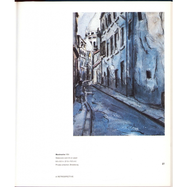 Ressam Burhan Doğançay'dan İthaflı ve İmzalı Retrospektif Kitabı: Burhan Doğançay - A Retrospective, Eczacıbaşı Yayını, 2001, İngilizce, 390 sayfa, 24x28 cm