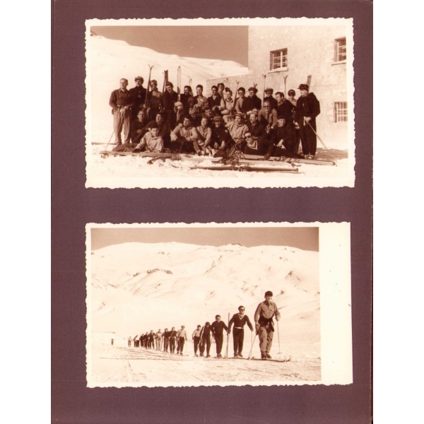 Spor Tarihimizin Önemli Simalarından Türk Kayak Federasyonu Eski Başkanı Asım Kurt'un Şahsî Fotoğraf Albümü, 145 fotoğraf, 25x17 cm