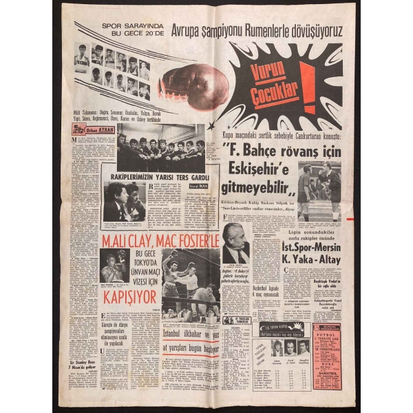 Tercüman gazetesi, 1 Nisan 1972, Niksar-Kızıldere Olayı manşetli, 42x58 cm