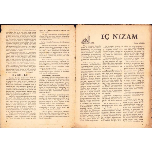 Serdengeçti dergisi 31. sayı, 30 Aralık 1959, Mehmet Akif ve torununa ait kapak görseliyle, 20x28 cm, yıpranmış haliyle