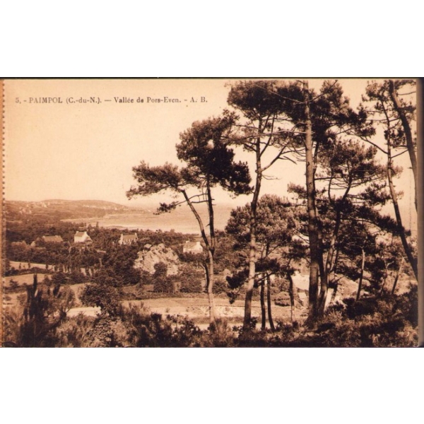 20 adet Brehat-Paimpol/Fransa kartpostalı içeren albüm, 9x15 cm