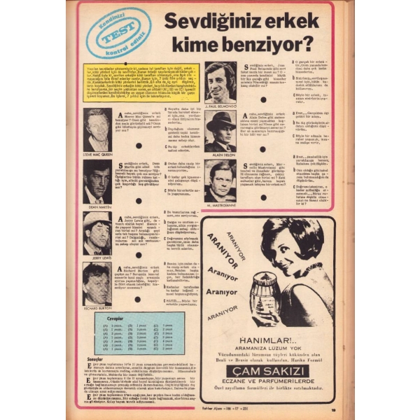 Foto Roman dergisi, 1973 tarihli 13 sayı tek ciltte, 27x41 cm, cildi yıpranmış haliyle