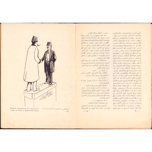 Osmanlıca-Fransızca Djem/Cem mizah dergisi 16. sayı, 12 Şubat 1326,  21x28 cm, kapağı hafif yıpranmış haliyle