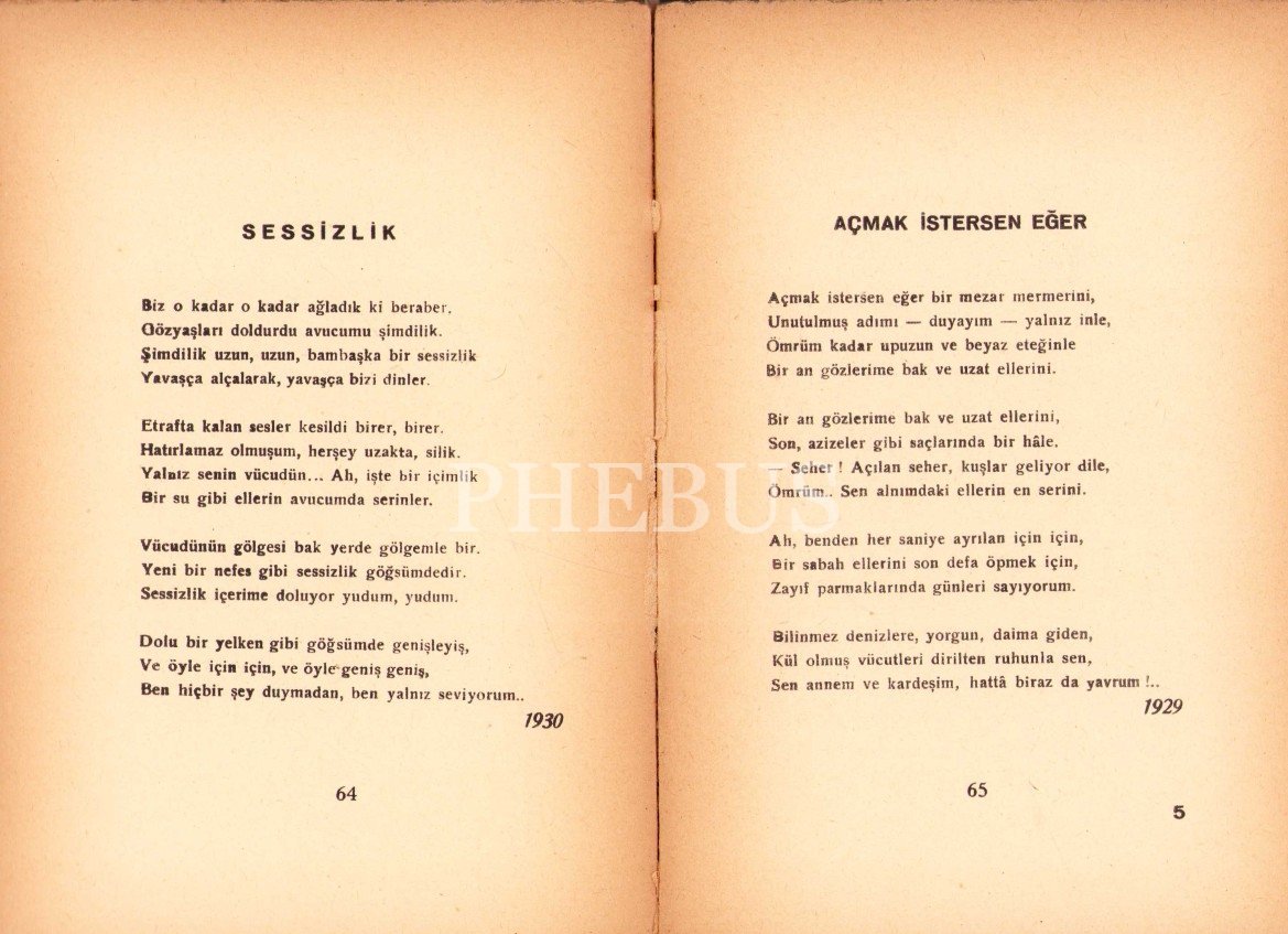 Ziya Osman Saba N N Kinci Iir Kitab Sebil Ve G Vercinler In Lk