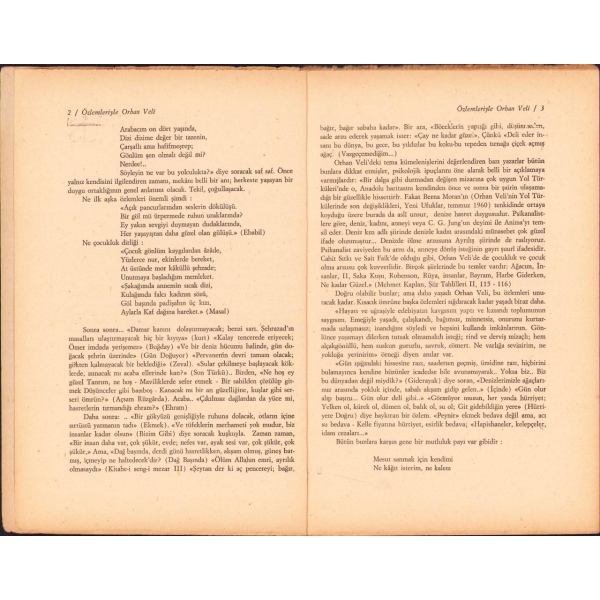 Papirüs Dergisinin Orhan Veli Özel Sayısı, Ocak 1967, 58 sayfa, 16x24 cm